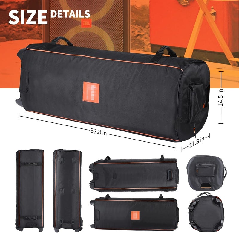 OUKNAK حقيبة سفر مكبر الصوت بديلة لسلسلة JBL Party Box، حقيبة حمل محمولة وظهر لمكبر صوت JBL (لـ partybox 1000) - Image 3